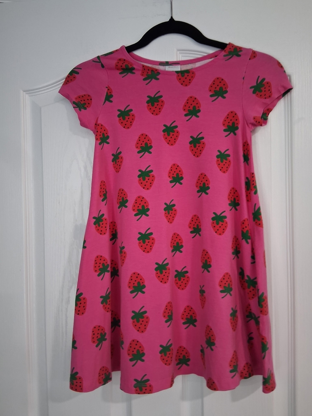 Hanna Andersson Organic Cotton Pink Strawberry Soft Swing Dress